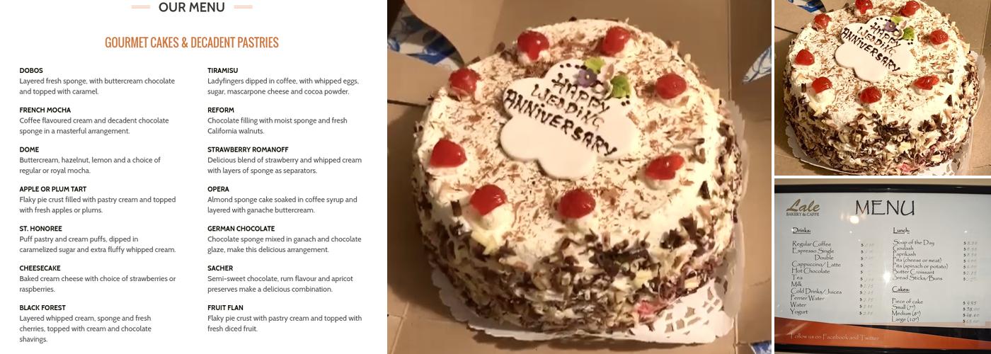 Lale Bakery Caffe Menu