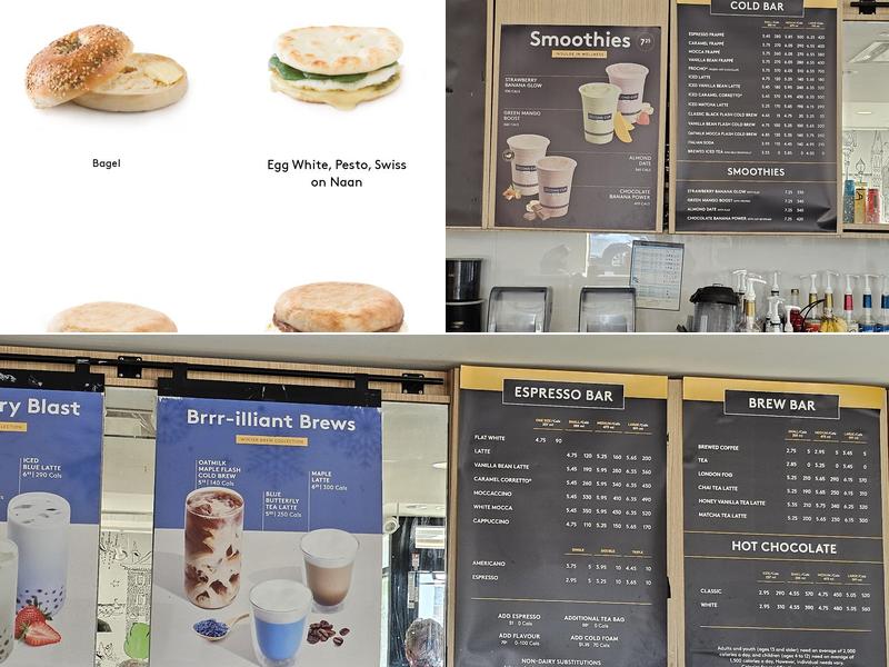 Second Cup Café Menu