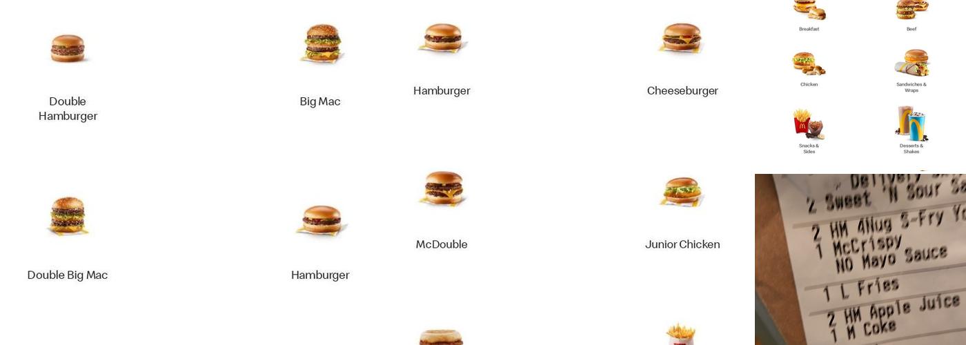 McDonald's Menu