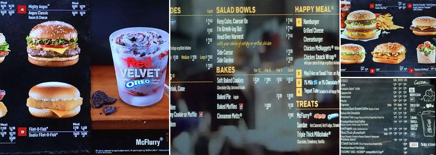 McDonald's Menu