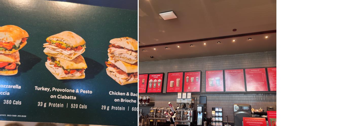 Starbucks Menu