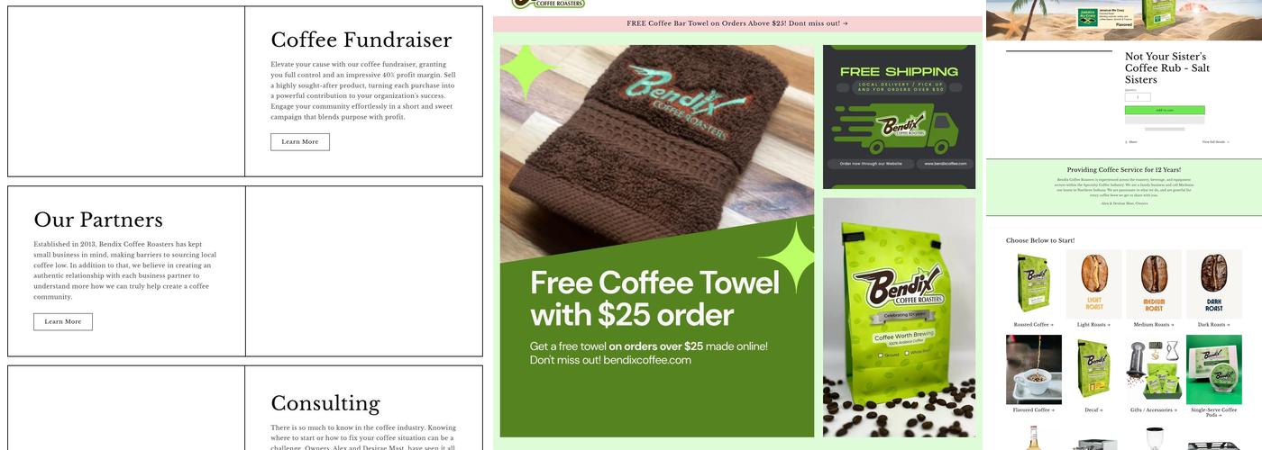 Bendix Coffee Roasters Menu