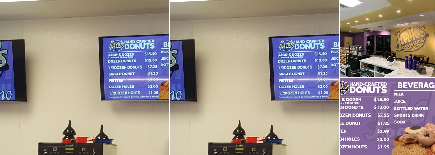 Jack's Donuts of Kokomo Menu