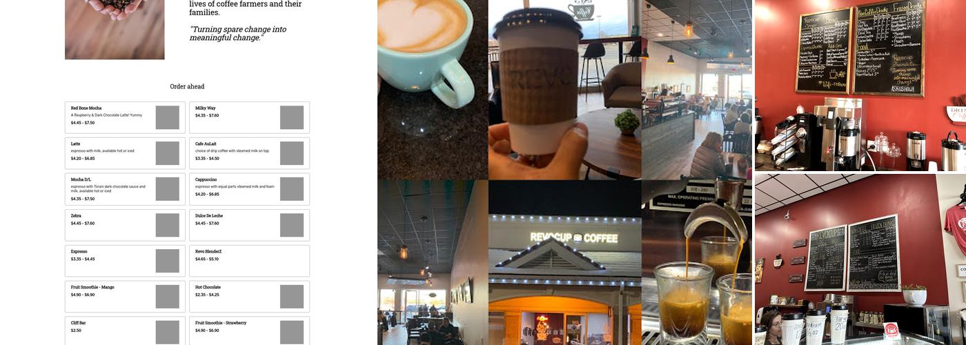 Revocup Coffee Leawood Menu