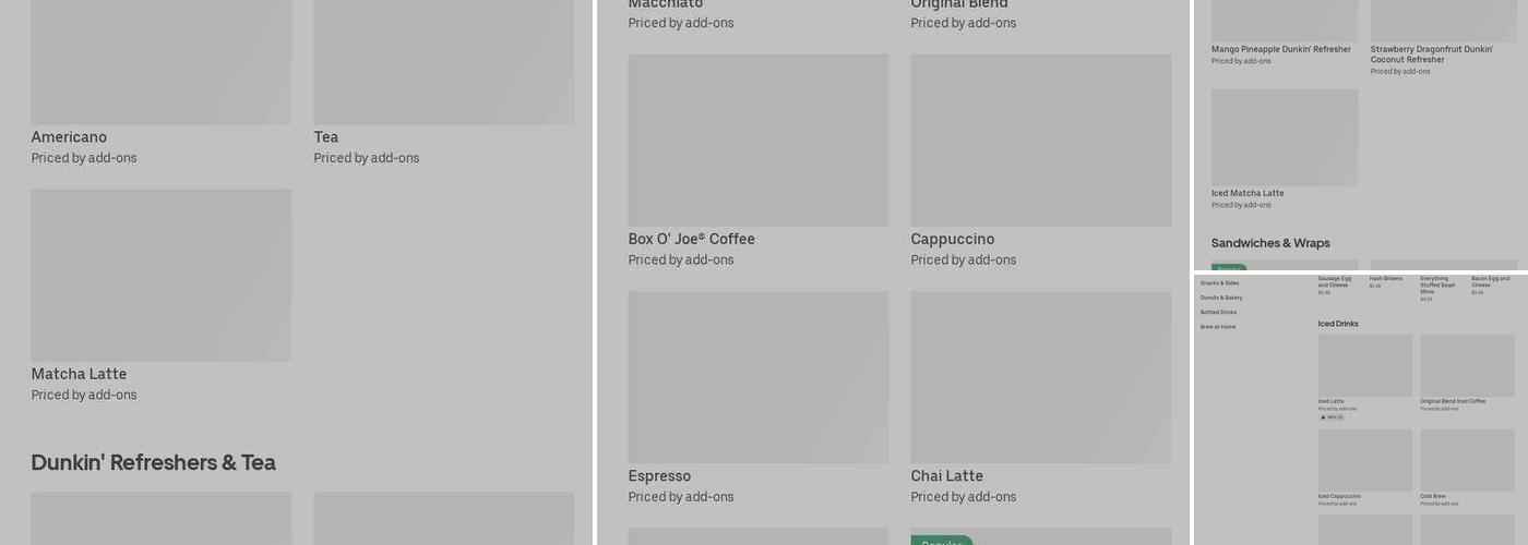 Dunkin' Menu