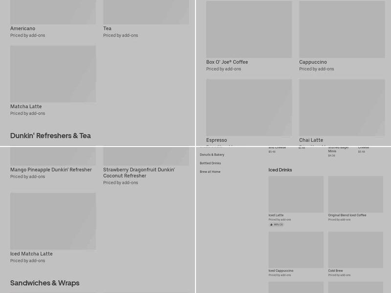 Dunkin' Menu