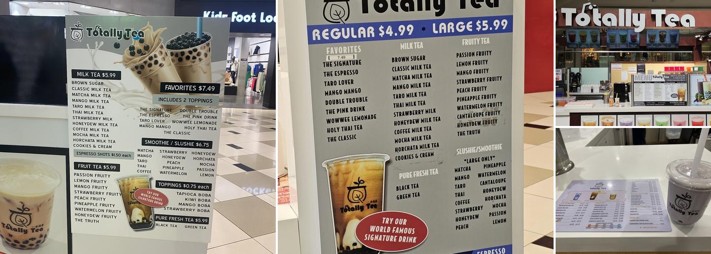 Totally Tea Menu
