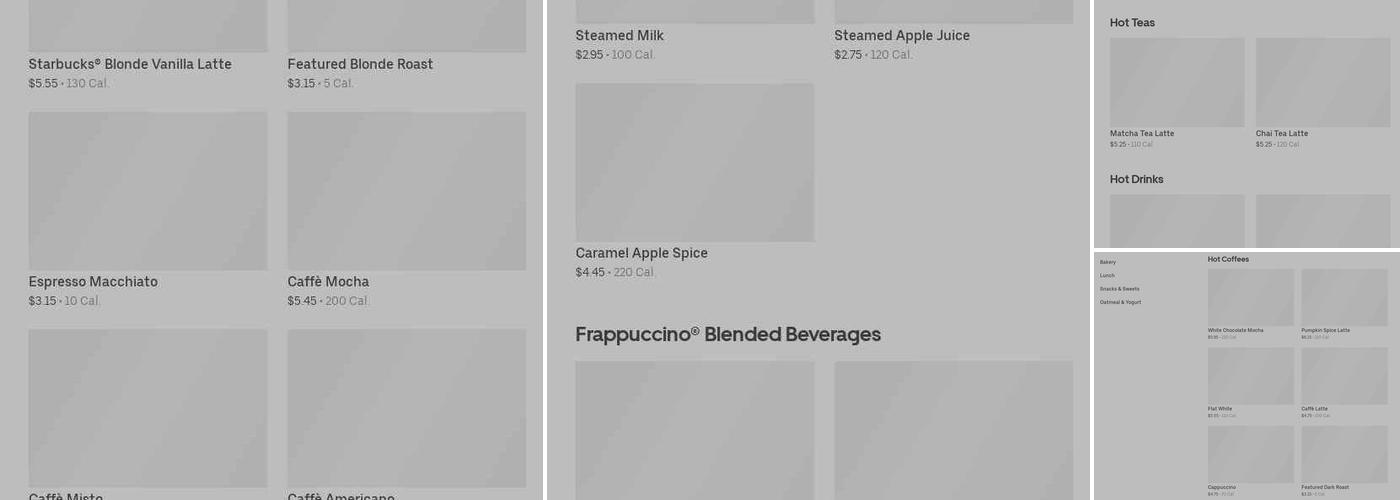 Starbucks Menu