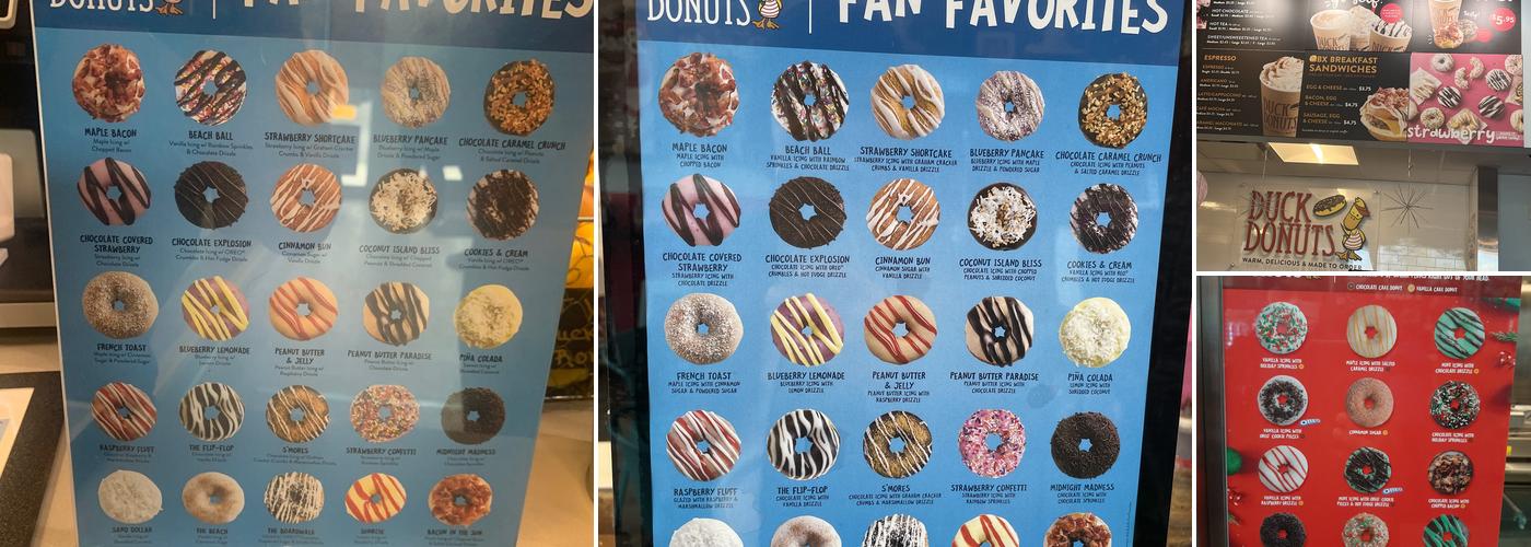 Duck Donuts Menu