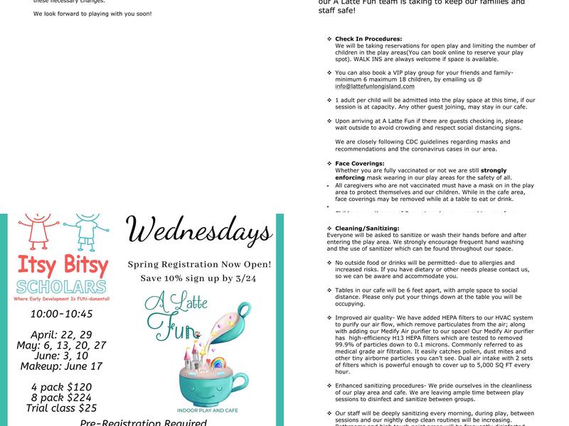 A Latte Fun Menu