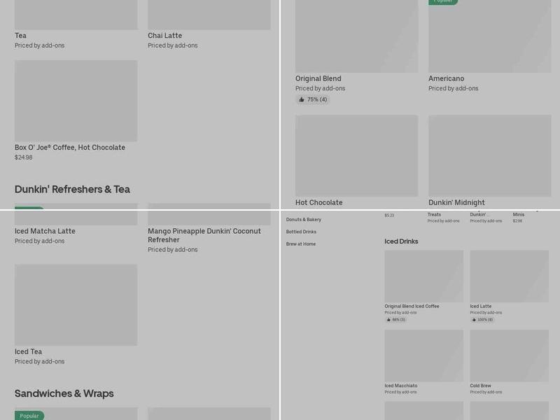 Dunkin' Menu