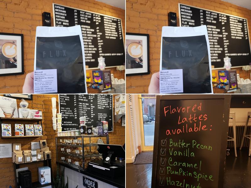Clockface coffee Menu