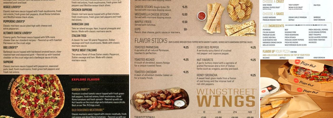 Pizza Hut Menu