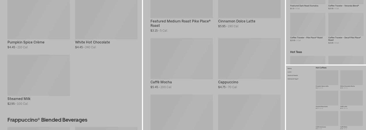 Starbucks Menu