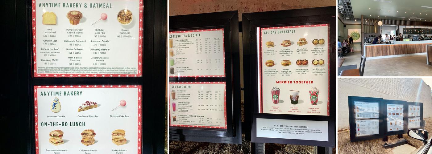 Starbucks Menu