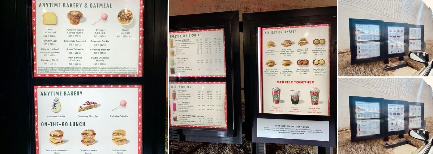Starbucks Menu