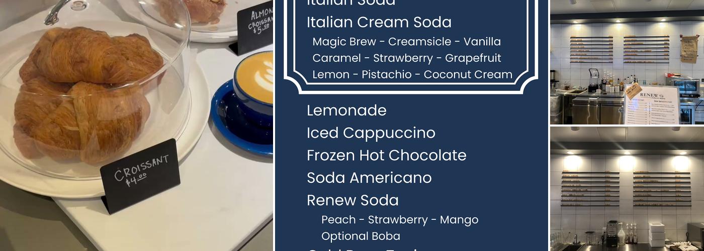 Renew Coffee N Bakery Menu