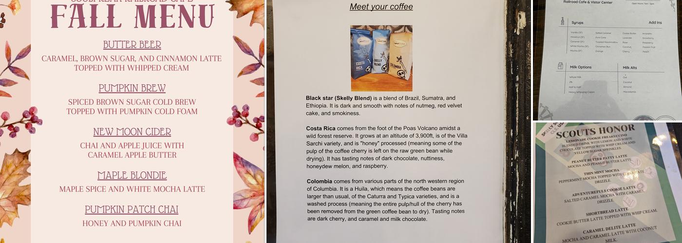 Soulfreak Railroad cafe Menu