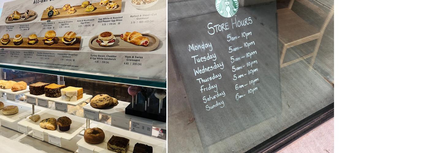 Starbucks Menu