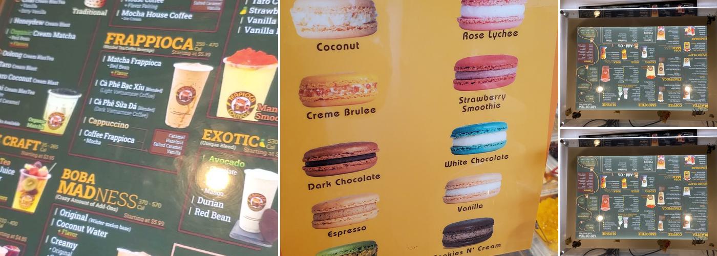 Teapioca Lounge Menu