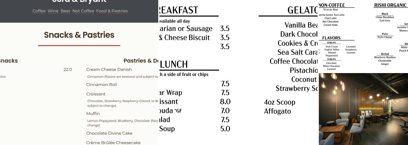 Ellis Island Coffee and Wine Lounge Menu