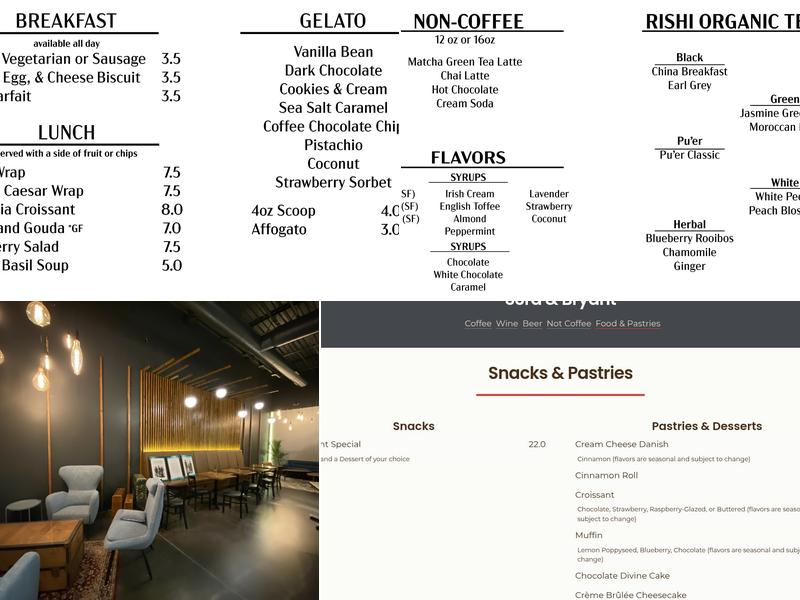 Ellis Island Coffee and Wine Lounge Menu