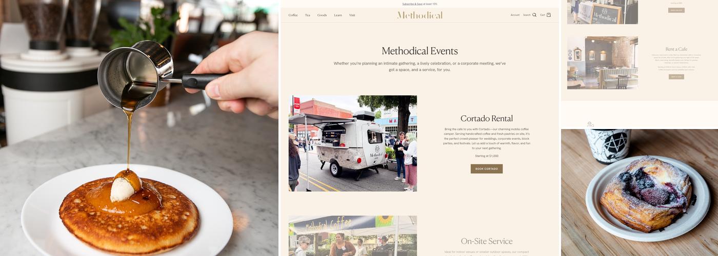 Methodical Coffee Menu