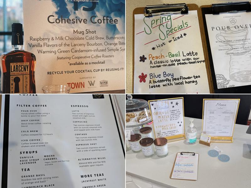 Cohesive Coffee Menu