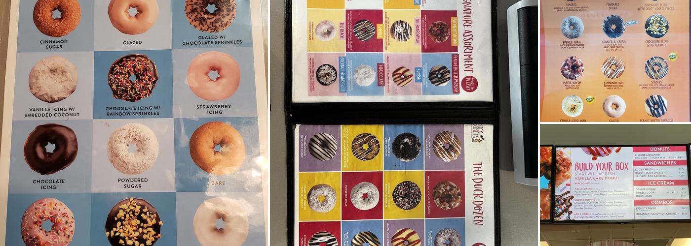 Duck Donuts Menu