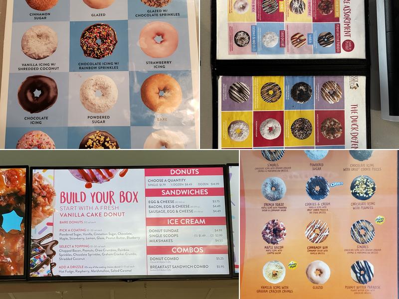 Duck Donuts Menu