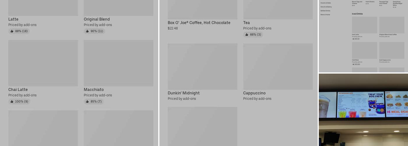 Dunkin' Menu