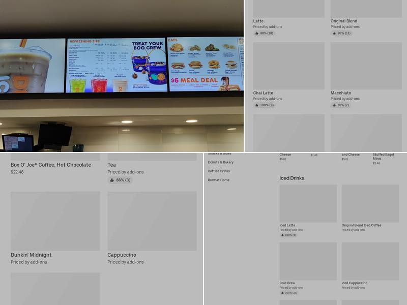 Dunkin' Menu