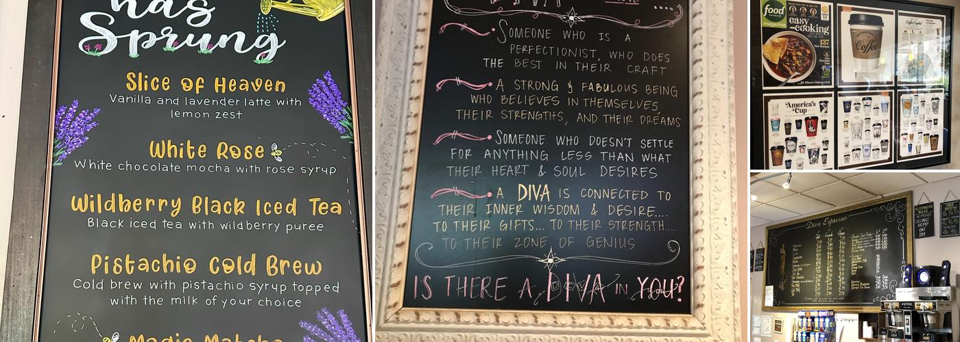 Diva Espresso Menu