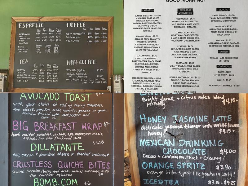 Refuel Cafe Menu