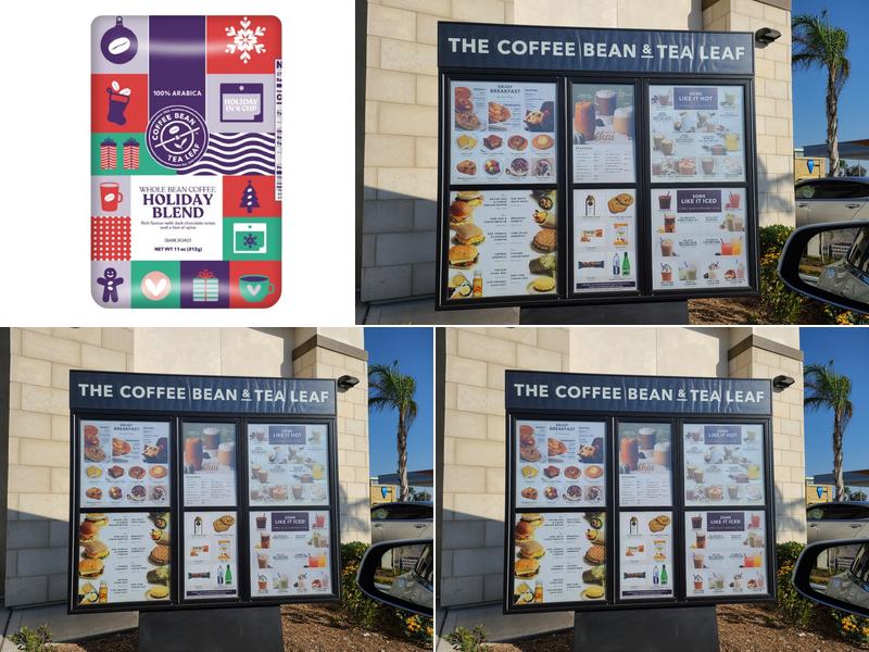 The Coffee Bean & Tea Leaf Menu