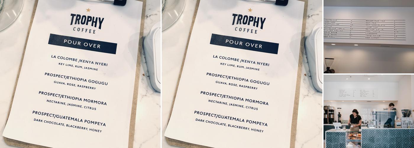 Trophy Coffee Menu