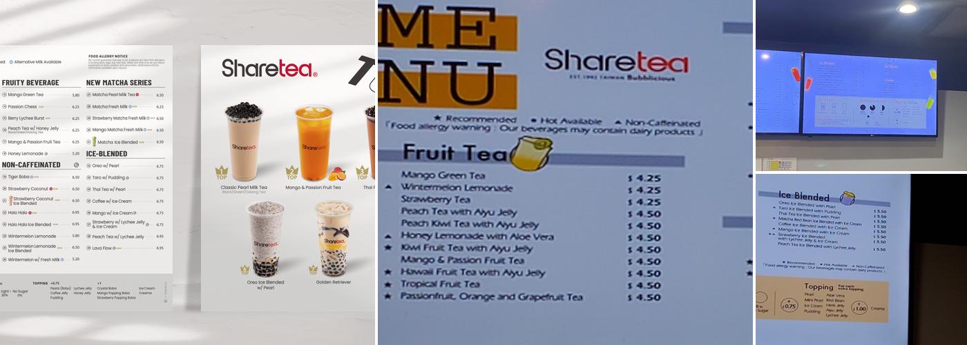 Sharetea Menu