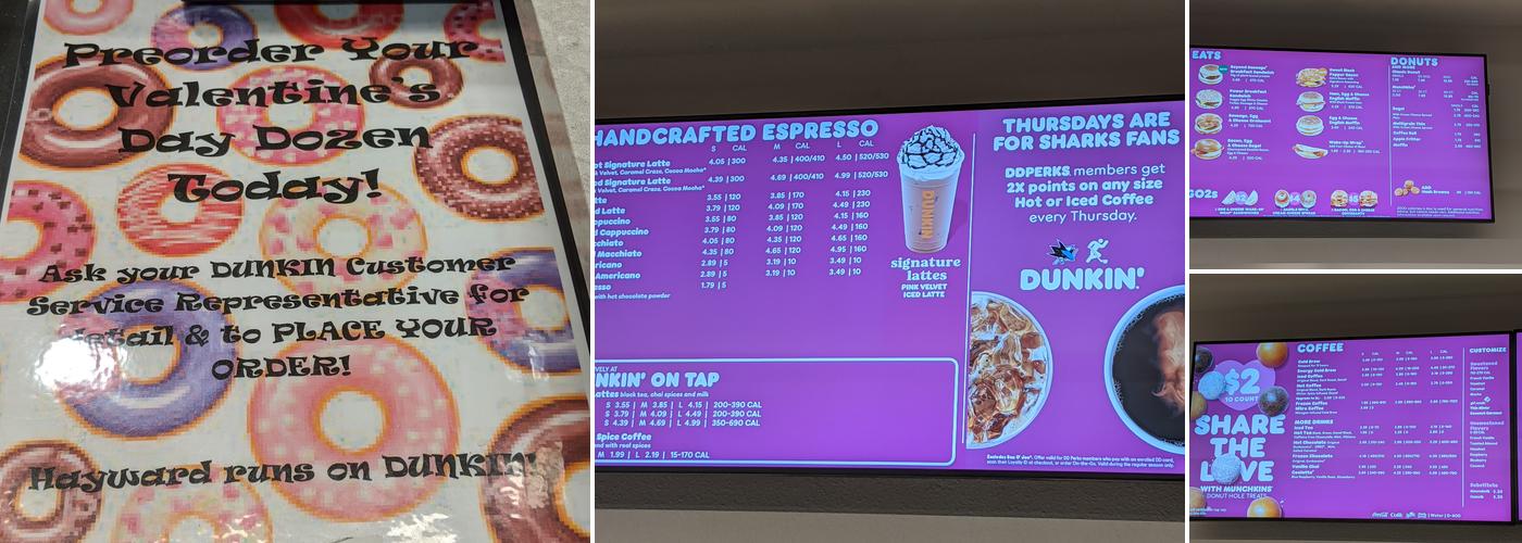 Dunkin' Menu