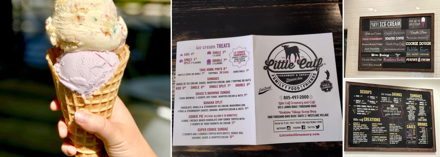 Little Calf- Scoop Shop Menu