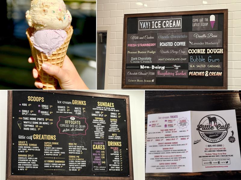 Little Calf- Scoop Shop Menu