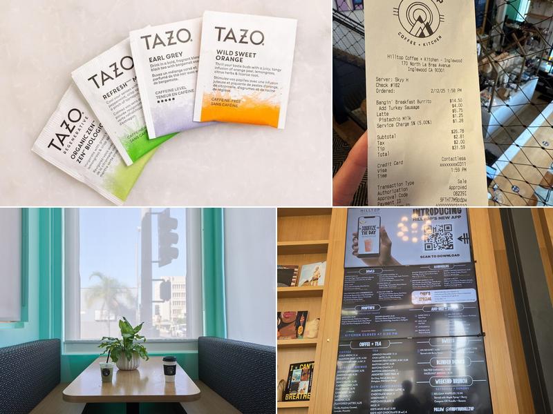 Hilltop Coffee + Kitchen - Inglewood Menu