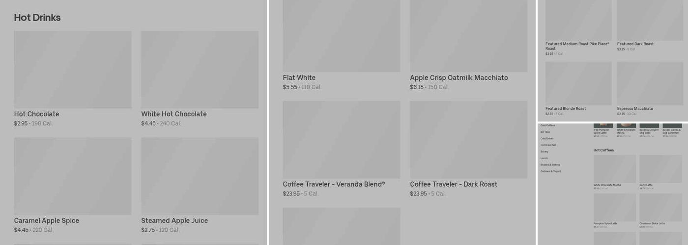 Starbucks Menu