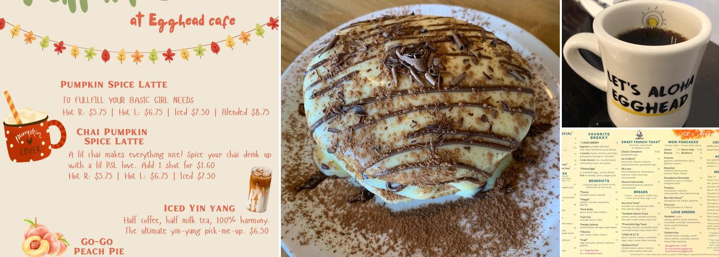 Egghead Cafe Menu