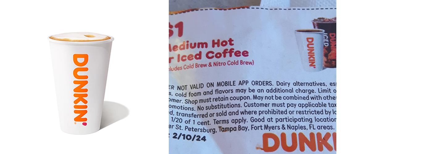 Dunkin' Menu