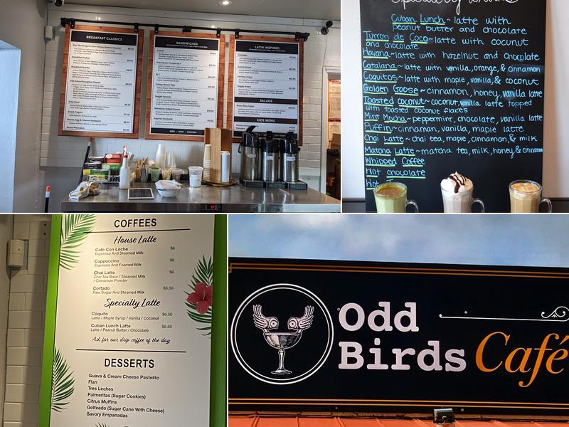 Odd Birds Cafe Menu