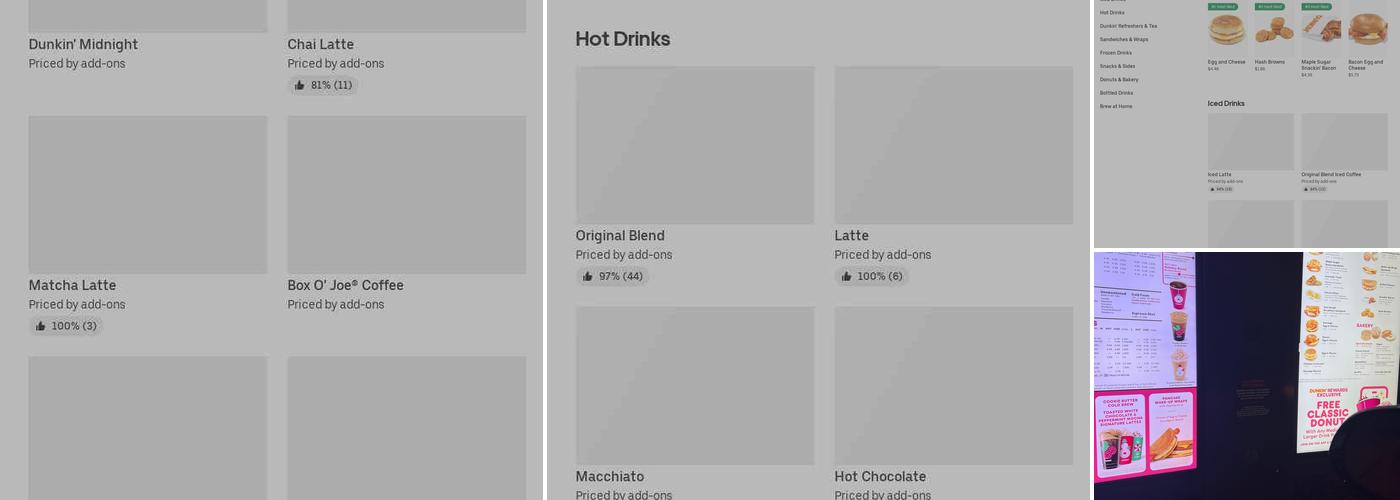 Dunkin' Menu