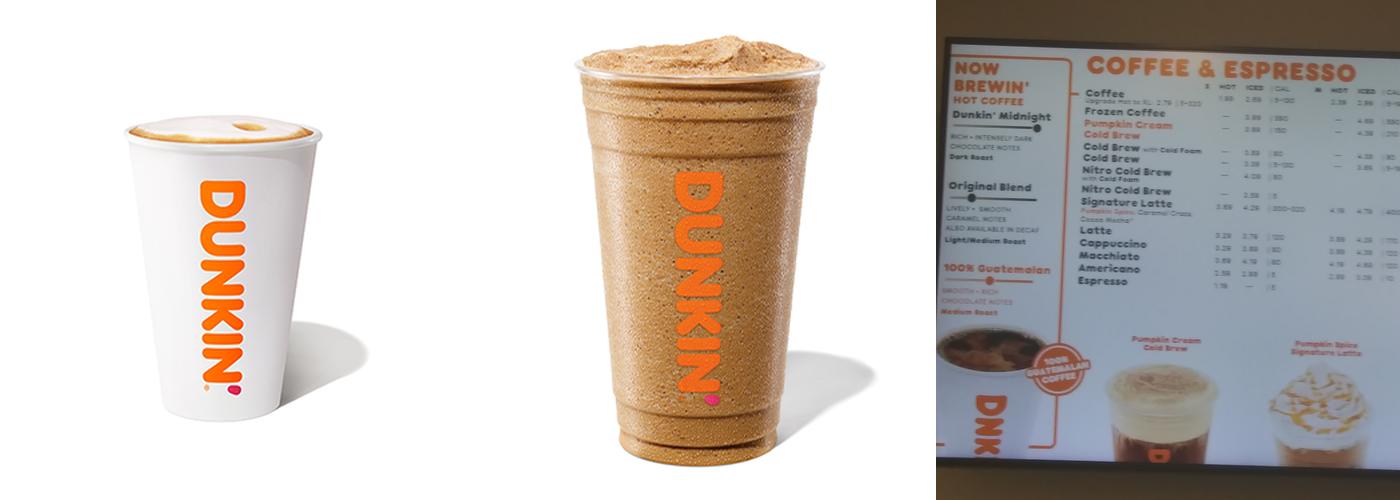 Dunkin' Menu