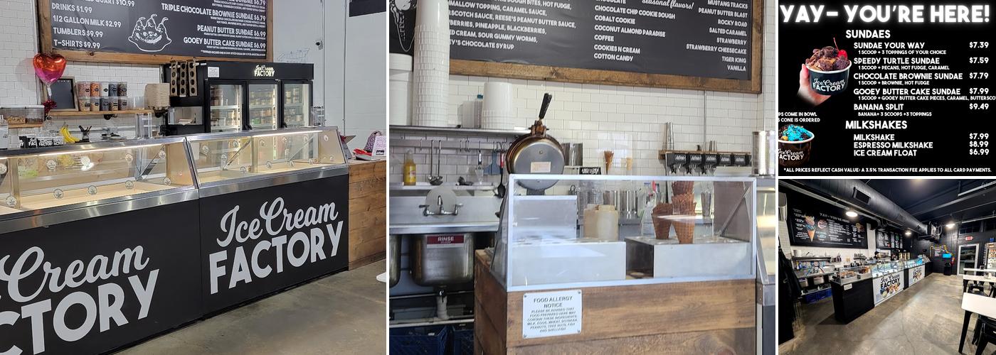 Ice Cream Factory Menu