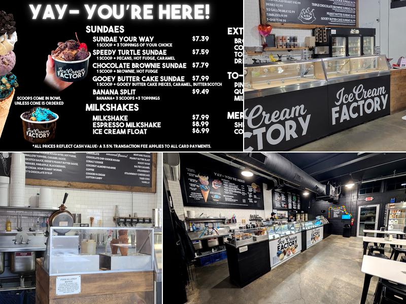 Ice Cream Factory Menu