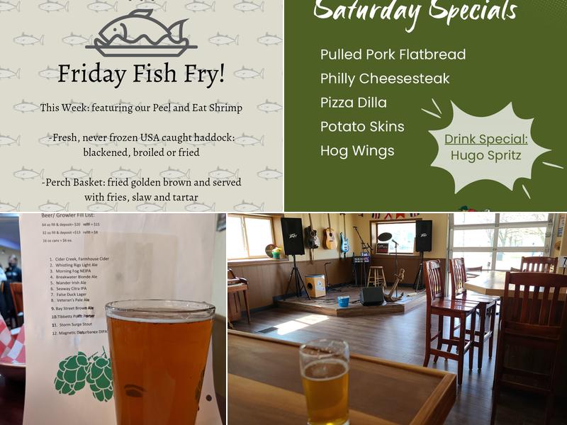 Cape Vincent Brewing Company Menu